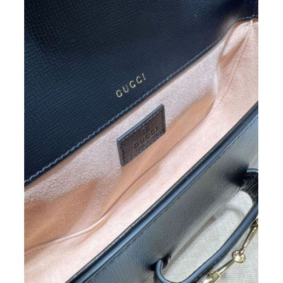 Replica Gucci Horsebit 1955 Small Shoulder Bag 735178 Black Replica Gucci Horsebit 1955 Small Shoulder Bag 735178 Black