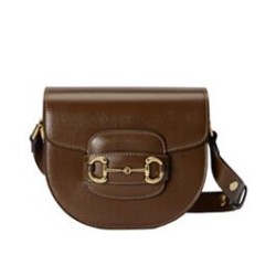 Fake Gucci Horsebit 1955 Mini Rounded Bag 760191 Coffee Replica