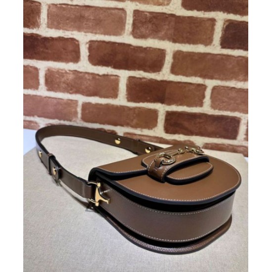 Replica Gucci Horsebit 1955 Mini Rounded Bag 760191 Coffee Fake Gucci Horsebit 1955 Mini Rounded Bag 760191 Coffee Replica