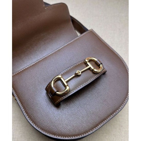 Replica Gucci Horsebit 1955 Mini Rounded Bag 760191 Coffee Fake Gucci Horsebit 1955 Mini Rounded Bag 760191 Coffee Replica