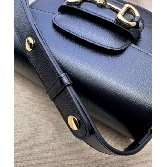 Fake Gucci Horsebit 1955 Mini Rounded Bag 760191 Black Replica Replica Gucci Horsebit 1955 Mini Rounded Bag 760191 Black