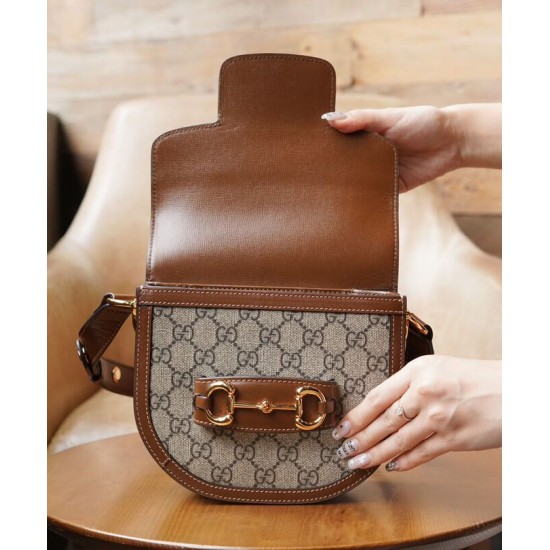 Replica Gucci Horsebit 1955 Mini Rounded Bag 760191 Coffee Fake Gucci Horsebit 1955 Mini Rounded Bag 760191 Coffee Replica