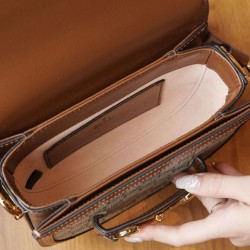 Fake Gucci Horsebit 1955 Mini Rounded Bag 760191 Coffee Replica