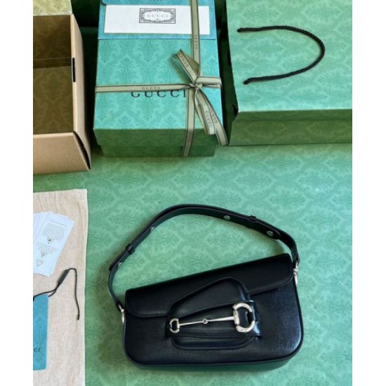Replica Gucci Horsebit 1955 Shoulder Bag 764155 Black Replica Gucci Horsebit 1955 Shoulder Bag 764155 Black