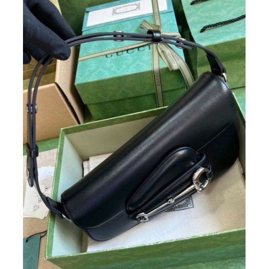 Replica Gucci Horsebit 1955 Shoulder Bag 764155 Black Replica Gucci Horsebit 1955 Shoulder Bag 764155 Black