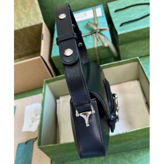 Replica Gucci Horsebit 1955 Shoulder Bag 764155 Black Replica Gucci Horsebit 1955 Shoulder Bag 764155 Black
