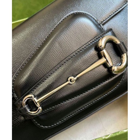 Replica Gucci Horsebit 1955 Shoulder Bag 764155 Black Replica Gucci Horsebit 1955 Shoulder Bag 764155 Black