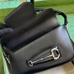 Replica Gucci Horsebit 1955 Shoulder Bag 764155 Black