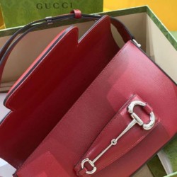 Replica Gucci Horsebit 1955 Shoulder Bag 764155 Red