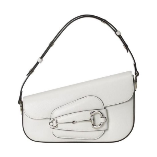 Replica Gucci Horsebit 1955 Shoulder Bag 764155 White Replica Gucci Horsebit 1955 Shoulder Bag 764155 White