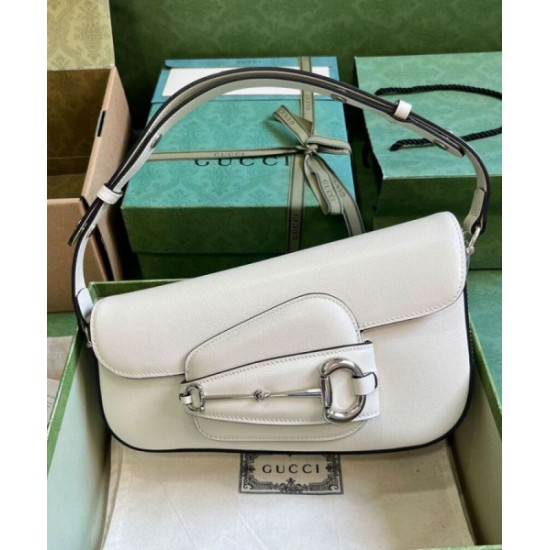 Replica Gucci Horsebit 1955 Shoulder Bag 764155 White Replica Gucci Horsebit 1955 Shoulder Bag 764155 White