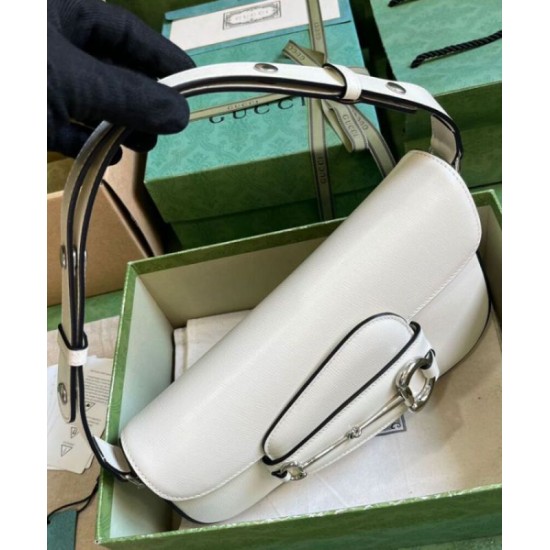 Replica Gucci Horsebit 1955 Shoulder Bag 764155 White Replica Gucci Horsebit 1955 Shoulder Bag 764155 White