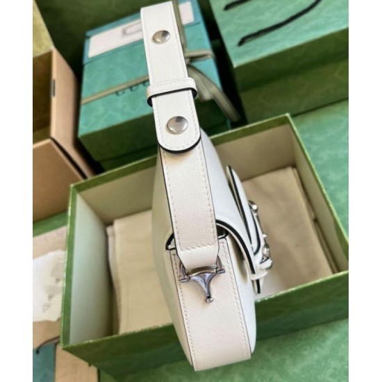 Replica Gucci Horsebit 1955 Shoulder Bag 764155 White Replica Gucci Horsebit 1955 Shoulder Bag 764155 White