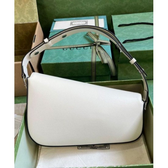 Replica Gucci Horsebit 1955 Shoulder Bag 764155 White Replica Gucci Horsebit 1955 Shoulder Bag 764155 White