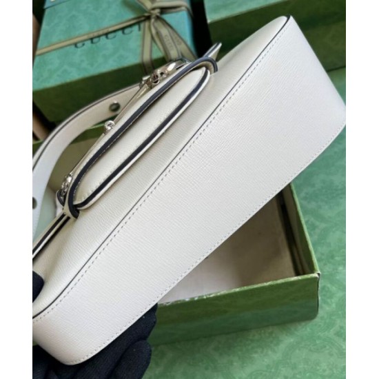 Replica Gucci Horsebit 1955 Shoulder Bag 764155 White Replica Gucci Horsebit 1955 Shoulder Bag 764155 White