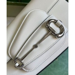 Replica Gucci Horsebit 1955 Shoulder Bag 764155 White