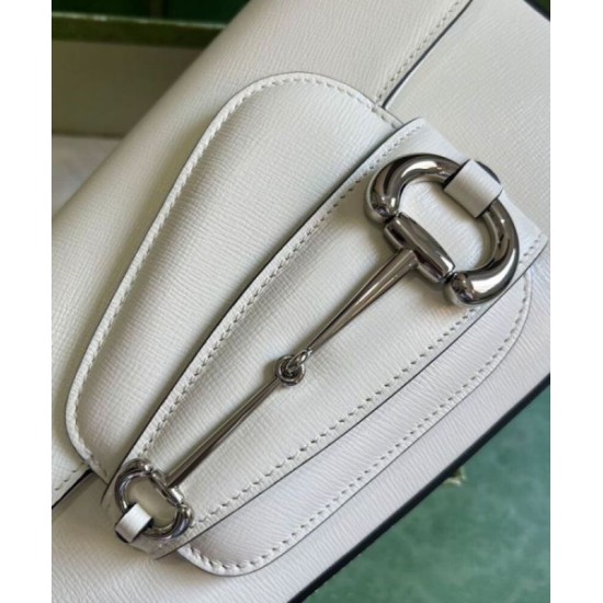 Replica Gucci Horsebit 1955 Shoulder Bag 764155 White Replica Gucci Horsebit 1955 Shoulder Bag 764155 White