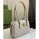 Replica Gucci GG Marmont Small Top Handle Bag 795199 Light Gray Replica Gucci GG Marmont Small Top Handle Bag 795199 Light Gray