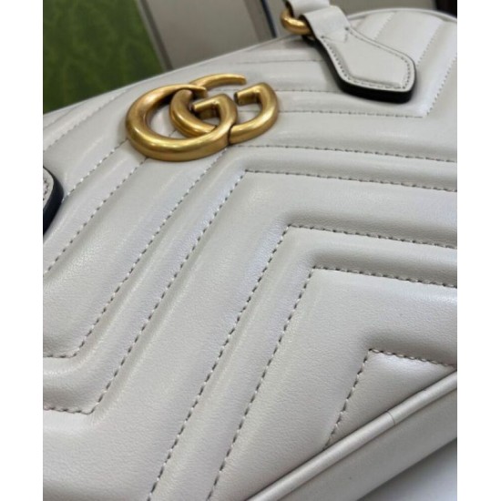 Replica Gucci GG Marmont Small Top Handle Bag 795199 Light Gray Replica Gucci GG Marmont Small Top Handle Bag 795199 Light Gray