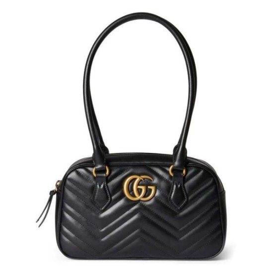 Replica Gucci GG Marmont Small Top Handle Bag 795199 Black Fake Gucci GG Marmont Small Top Handle Bag 795199 Black Replica