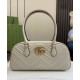 Fake Gucci GG Marmont Medium Top Handle Bag 795218 Light Gray Replica Replica Gucci GG Marmont Medium Top Handle Bag 795218 Light Gray