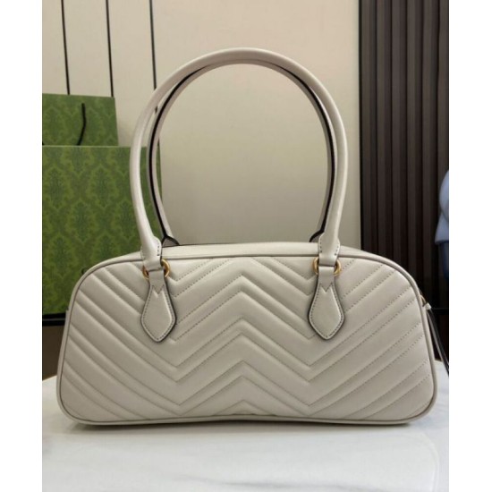 Fake Gucci GG Marmont Medium Top Handle Bag 795218 Light Gray Replica Replica Gucci GG Marmont Medium Top Handle Bag 795218 Light Gray