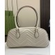 Fake Gucci GG Marmont Medium Top Handle Bag 795218 Light Gray Replica Replica Gucci GG Marmont Medium Top Handle Bag 795218 Light Gray