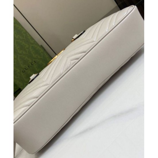Fake Gucci GG Marmont Medium Top Handle Bag 795218 Light Gray Replica Replica Gucci GG Marmont Medium Top Handle Bag 795218 Light Gray