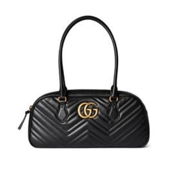 Replica Gucci GG Marmont Medium Top Handle Bag 795218 Black Replica Gucci GG Marmont Medium Top Handle Bag 795218 Black