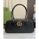 Replica Gucci GG Marmont Medium Top Handle Bag 795218 Black Replica Gucci GG Marmont Medium Top Handle Bag 795218 Black