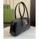 Replica Gucci GG Marmont Medium Top Handle Bag 795218 Black Replica Gucci GG Marmont Medium Top Handle Bag 795218 Black