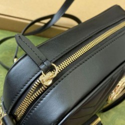 Replica Gucci GG Marmont Small Shoulder Bag 798715 Black