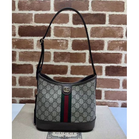 Fake Gucci Ophidia Series GG small shoulder bag Dark Coffee Replica Replica Gucci Ophidia Series GG small shoulder bag Dark Coffee