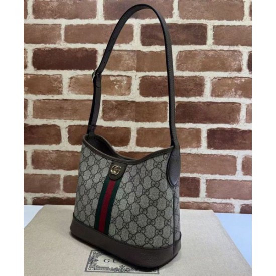 Fake Gucci Ophidia Series GG small shoulder bag Dark Coffee Replica Replica Gucci Ophidia Series GG small shoulder bag Dark Coffee