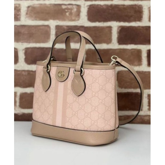 Fake Gucci Ophidia Series mini tote bag Pink Replica Replica Gucci Ophidia Series mini tote bag Pink