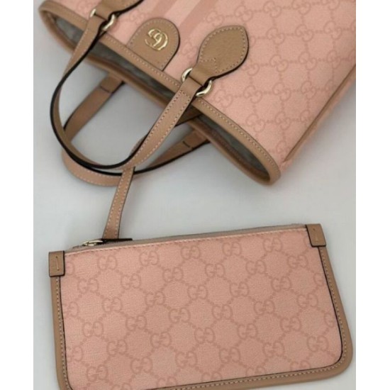Fake Gucci Ophidia Series mini tote bag Pink Replica Replica Gucci Ophidia Series mini tote bag Pink