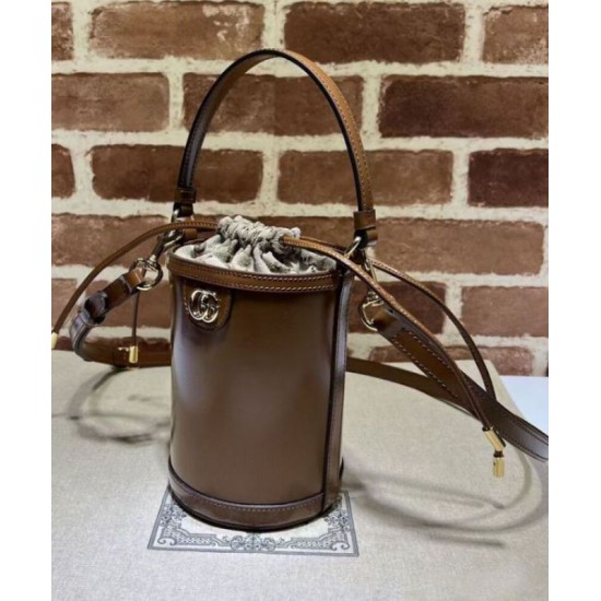 Replica Gucci Ophidia Series mini bucket bag Coffee Replica Gucci Ophidia Series mini bucket bag Coffee