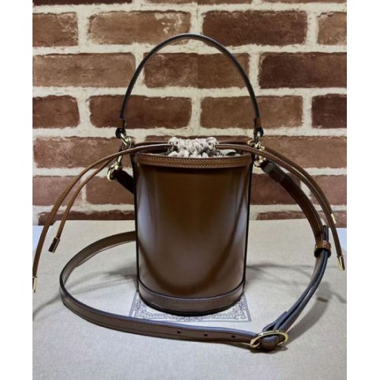 Replica Gucci Ophidia Series mini bucket bag Coffee Replica Gucci Ophidia Series mini bucket bag Coffee
