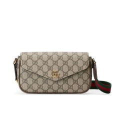 Fake Gucci Ophidia Mini Bag 764961 Dark Coffee Replica