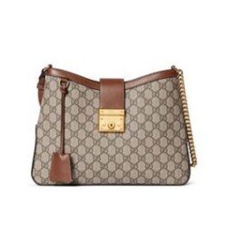 Replica Gucci Padlock GG Medium Shoulder Bag 795113 Coffee