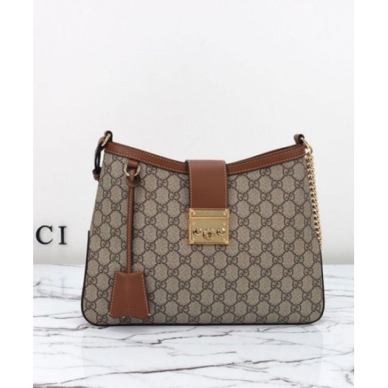 Replica Gucci Padlock GG Medium Shoulder Bag 795113 Coffee Replica Gucci Padlock GG Medium Shoulder Bag 795113 Coffee