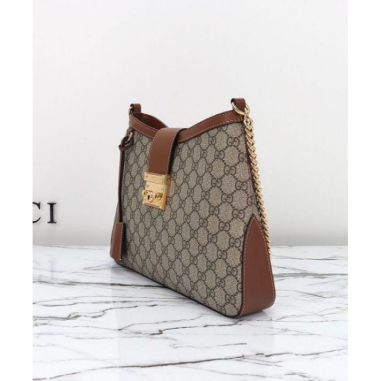 Replica Gucci Padlock GG Medium Shoulder Bag 795113 Coffee Replica Gucci Padlock GG Medium Shoulder Bag 795113 Coffee