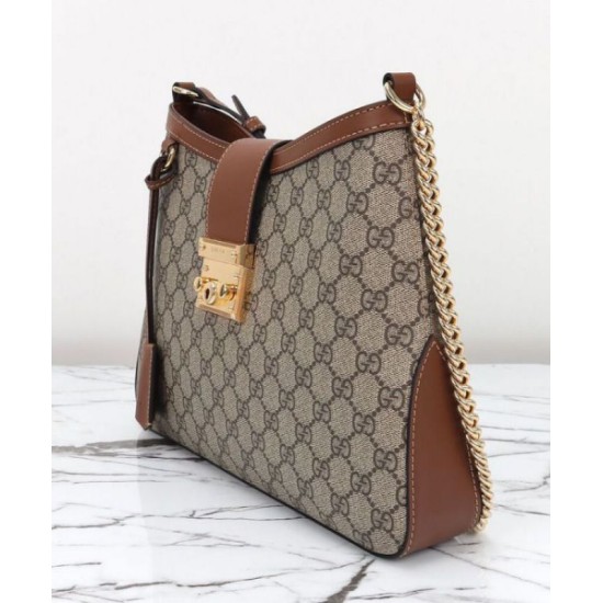 Replica Gucci Padlock GG Medium Shoulder Bag 795113 Coffee Replica Gucci Padlock GG Medium Shoulder Bag 795113 Coffee