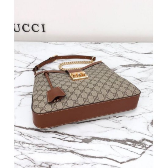 Replica Gucci Padlock GG Medium Shoulder Bag 795113 Coffee Replica Gucci Padlock GG Medium Shoulder Bag 795113 Coffee