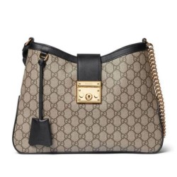 Replica Gucci Padlock GG Medium Shoulder Bag 795113 Black