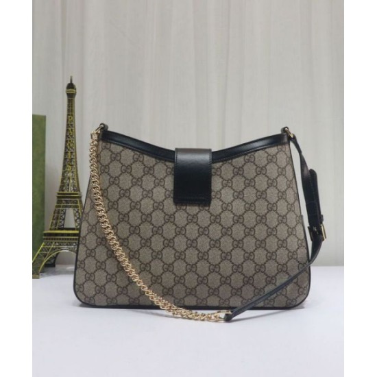 Fake Gucci Padlock GG Medium Shoulder Bag 795113 Black Replica Replica Gucci Padlock GG Medium Shoulder Bag 795113 Black