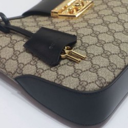 Replica Gucci Padlock GG Medium Shoulder Bag 795113 Black