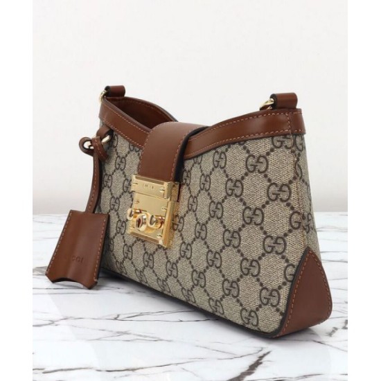 Replica Gucci Padlock Small Shoulder Bag 811705 Coffee Replica Gucci Padlock Small Shoulder Bag 811705 Coffee