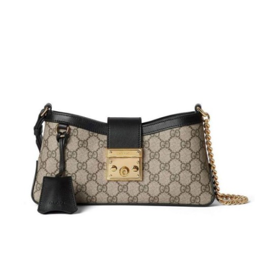 Replica Gucci Padlock Small Shoulder Bag 811705 Black Replica Gucci Padlock Small Shoulder Bag 811705 Black
