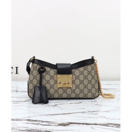 Replica Gucci Padlock Small Shoulder Bag 811705 Black Replica Gucci Padlock Small Shoulder Bag 811705 Black